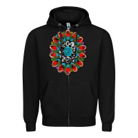 Black christmas gemstone Zipper Hoodie - RanaPortraitStore
