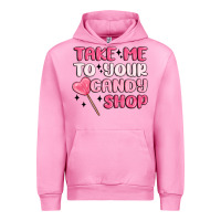 Fuchsia Pink take me to your candy shop Urban Hoodie - MaliasSmallBusiness