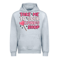 Heather Grey take me to your candy shop Urban Hoodie - MaliasSmallBusiness