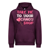Mauve Wine take me to your candy shop Urban Hoodie - MaliasSmallBusiness