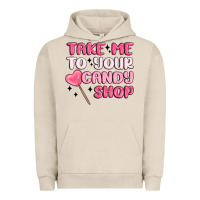 Pigment French Oak take me to your candy shop Urban Hoodie - MaliasSmallBusiness