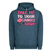Pigment Midnight Navy take me to your candy shop Urban Hoodie - MaliasSmallBusiness