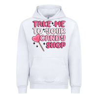 White take me to your candy shop Urban Hoodie - MaliasSmallBusiness