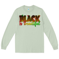 Matcha black is beautiful juneteenth Long Sleeve Tee - texasbilliewilder