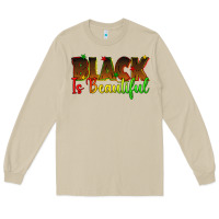 Mushroom black is beautiful juneteenth Long Sleeve Tee - texasbilliewilder