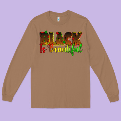 Long Sleeve Tee black is beautiful juneteenth