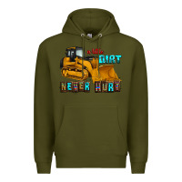 Army Green a little dirt never hurt Premium Hoodie - AdoDesignShop