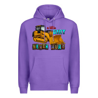 Purple a little dirt never hurt Premium Hoodie - AdoDesignShop