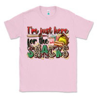 Bubblegum Pink i'm just here for the snacks softball Classic Tee - Zillion Design Studio