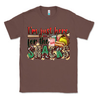 Chestnut i'm just here for the snacks softball Classic Tee - Zillion Design Studio