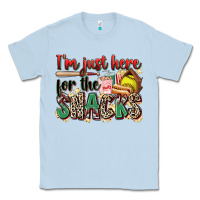 Dusty Blue i'm just here for the snacks softball Classic Tee - Zillion Design Studio