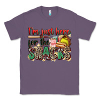 Lavender i'm just here for the snacks softball Classic Tee - Zillion Design Studio