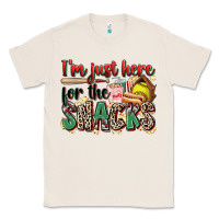 Natural i'm just here for the snacks softball Classic Tee - Zillion Design Studio