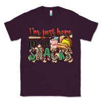 Plum i'm just here for the snacks softball Classic Tee - Zillion Design Studio