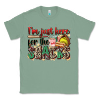 Sage i'm just here for the snacks softball Classic Tee - Zillion Design Studio