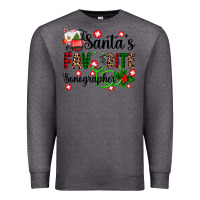 Charcoal Heather santa's favorite sonographer Premium Sweatshirt - AdoDesignShop