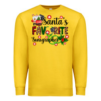Lemon santa's favorite sonographer Premium Sweatshirt - AdoDesignShop
