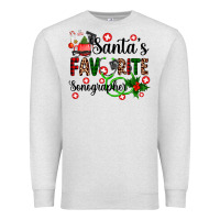 Oatmeal Heather santa's favorite sonographer Premium Sweatshirt - AdoDesignShop