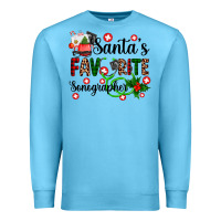 Ocean Blue santa's favorite sonographer Premium Sweatshirt - AdoDesignShop