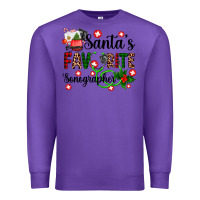 Purple santa's favorite sonographer Premium Sweatshirt - AdoDesignShop