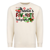Sandshell santa's favorite sonographer Premium Sweatshirt - AdoDesignShop