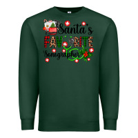 Sports Green santa's favorite sonographer Premium Sweatshirt - AdoDesignShop