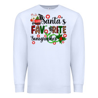 White santa's favorite sonographer Premium Sweatshirt - AdoDesignShop