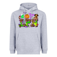 Heather Grey lpn halloween nurse with Heavyweight Hoodie - AdoDesignShop