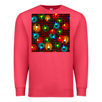 Cardinal christmas lights seamless pattern Premium Sweatshirt - BundleAndBundleShop