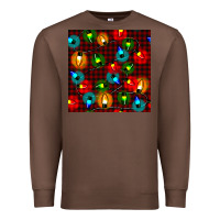 Chestnut christmas lights seamless pattern Premium Sweatshirt - BundleAndBundleShop