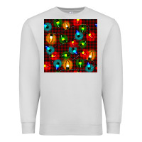 Dove Grey christmas lights seamless pattern Premium Sweatshirt - BundleAndBundleShop