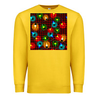 Lemon christmas lights seamless pattern Premium Sweatshirt - BundleAndBundleShop
