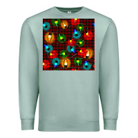 Seafoam christmas lights seamless pattern Premium Sweatshirt - BundleAndBundleShop