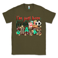 Army Green i'm just here for the snacks soccer Classic Tee - Zillion Design Studio