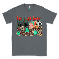 Charcoal Heather i'm just here for the snacks soccer Classic Tee - Zillion Design Studio