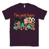 Plum i'm just here for the snacks soccer Classic Tee - Zillion Design Studio