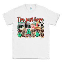 White i'm just here for the snacks soccer Classic Tee - Zillion Design Studio