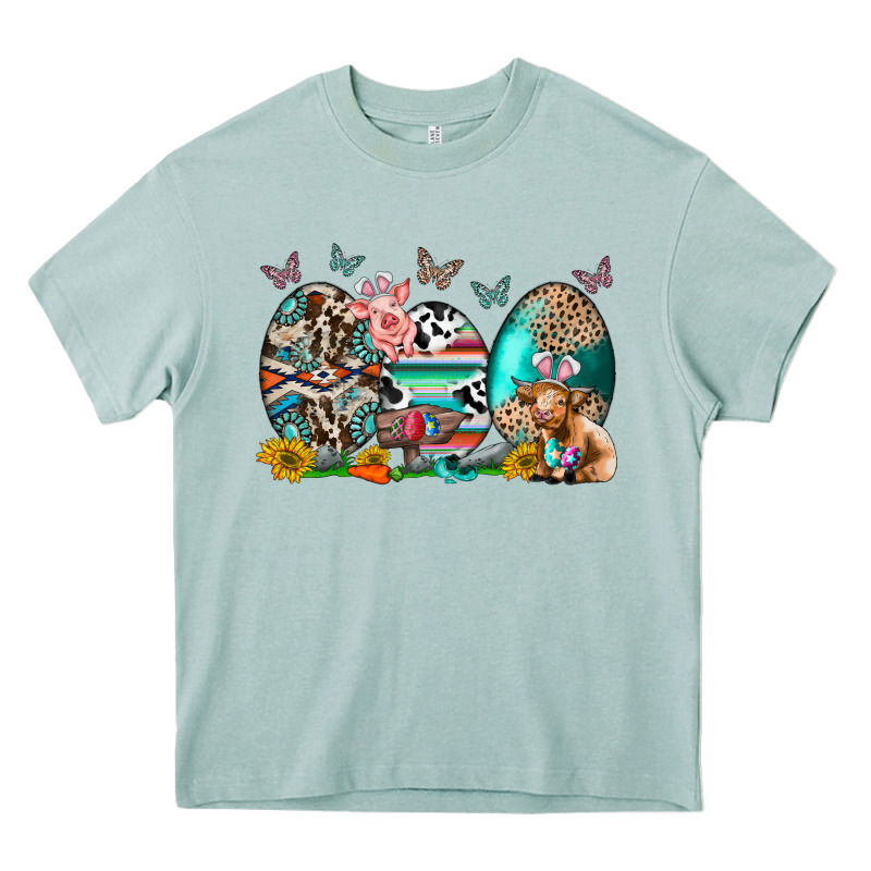 Easter Easter Eggs Heavy Core Tee by CowhideDigitalArt | Teevron