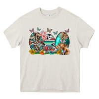 Cream easter easter eggs Heavy Core Tee - CowhideDigitalArt