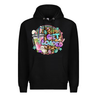 Black get loaded rabbit and easter Premium Hoodie - MaliasSmallBusiness