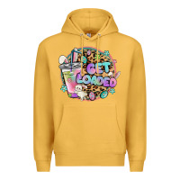Mustard get loaded rabbit and easter Premium Hoodie - MaliasSmallBusiness
