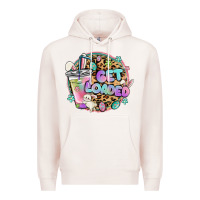 Pale Pink get loaded rabbit and easter Premium Hoodie - MaliasSmallBusiness