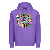 Purple get loaded rabbit and easter Premium Hoodie - MaliasSmallBusiness