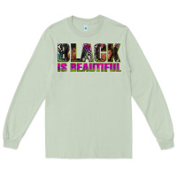 Matcha black is beautiful neon Long Sleeve Tee - texasbilliewilder