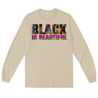 Mushroom black is beautiful neon Long Sleeve Tee - texasbilliewilder