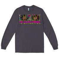 Smoke black is beautiful neon Long Sleeve Tee - texasbilliewilder