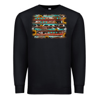 Black sunflower gemstone background Premium Sweatshirt - JahusDesignShop