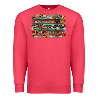 Cardinal sunflower gemstone background Premium Sweatshirt - JahusDesignShop