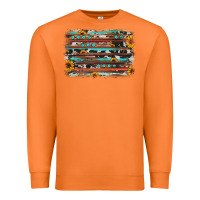 Carrot sunflower gemstone background Premium Sweatshirt - JahusDesignShop