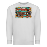 Dove Grey sunflower gemstone background Premium Sweatshirt - JahusDesignShop